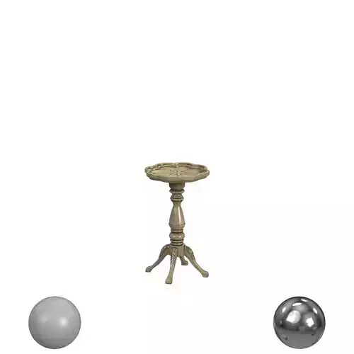 Butler Specialty Whitman Beige Scalloped Edge Side Table