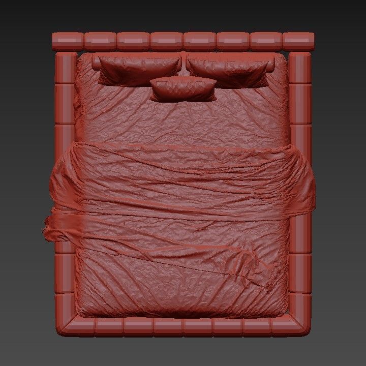 Life Time Bed 3D model_4