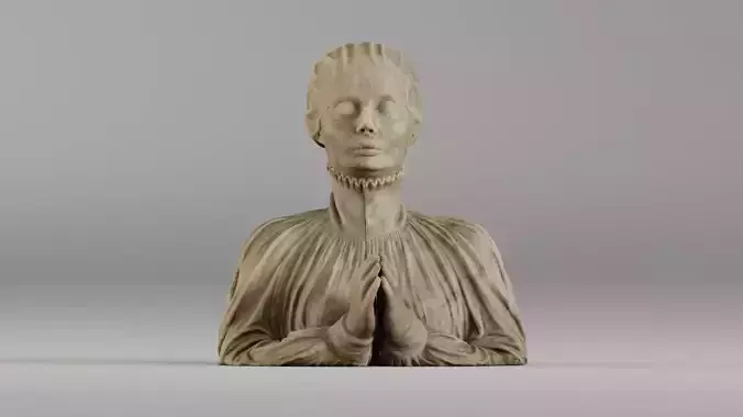 001579 3D scan Wall Tomb Portrait of Duchess Dorothea 3D model