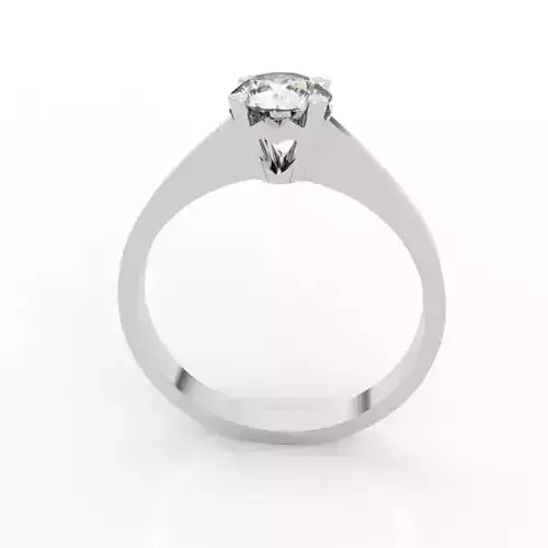 Heart-Prong Diamond Ring