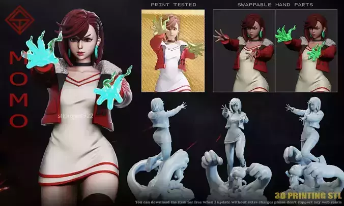 Momo Ayase 3D print model