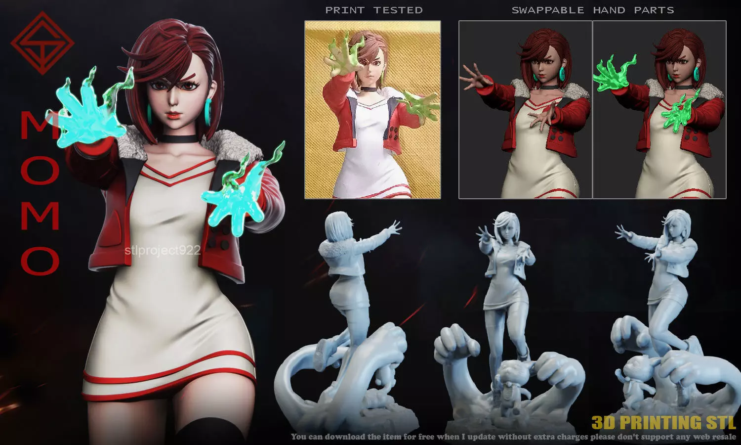 Momo Ayase 3D print model_0