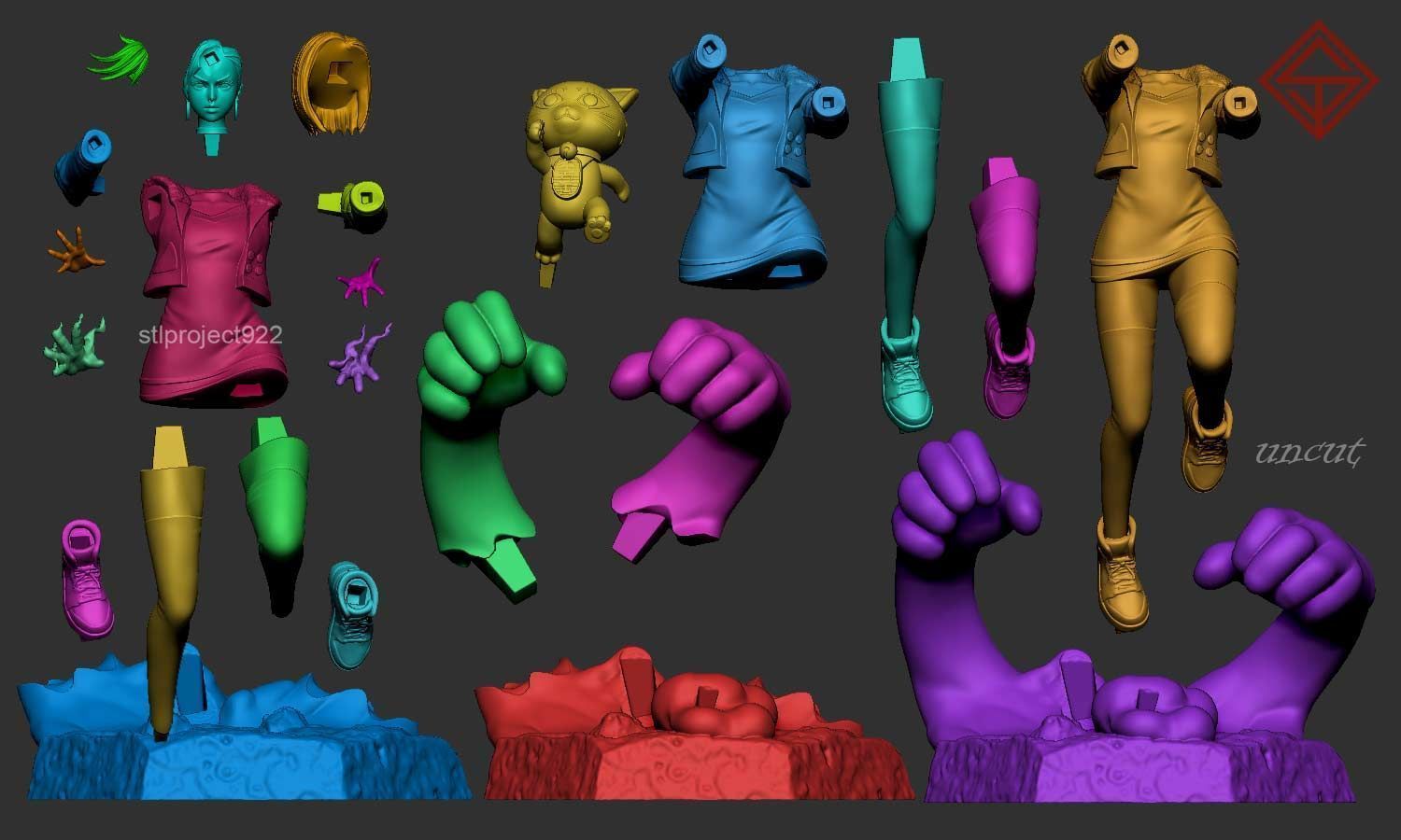 Momo Ayase 3D print model_4