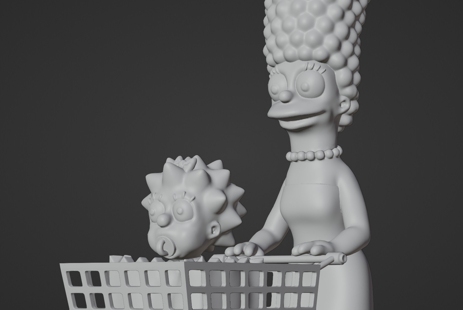 Marge and Maggie 3D print model_4