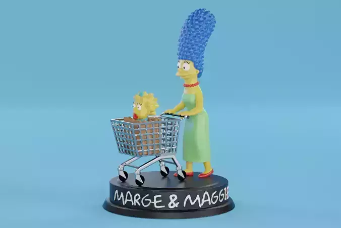 Marge and Maggie 3D print model