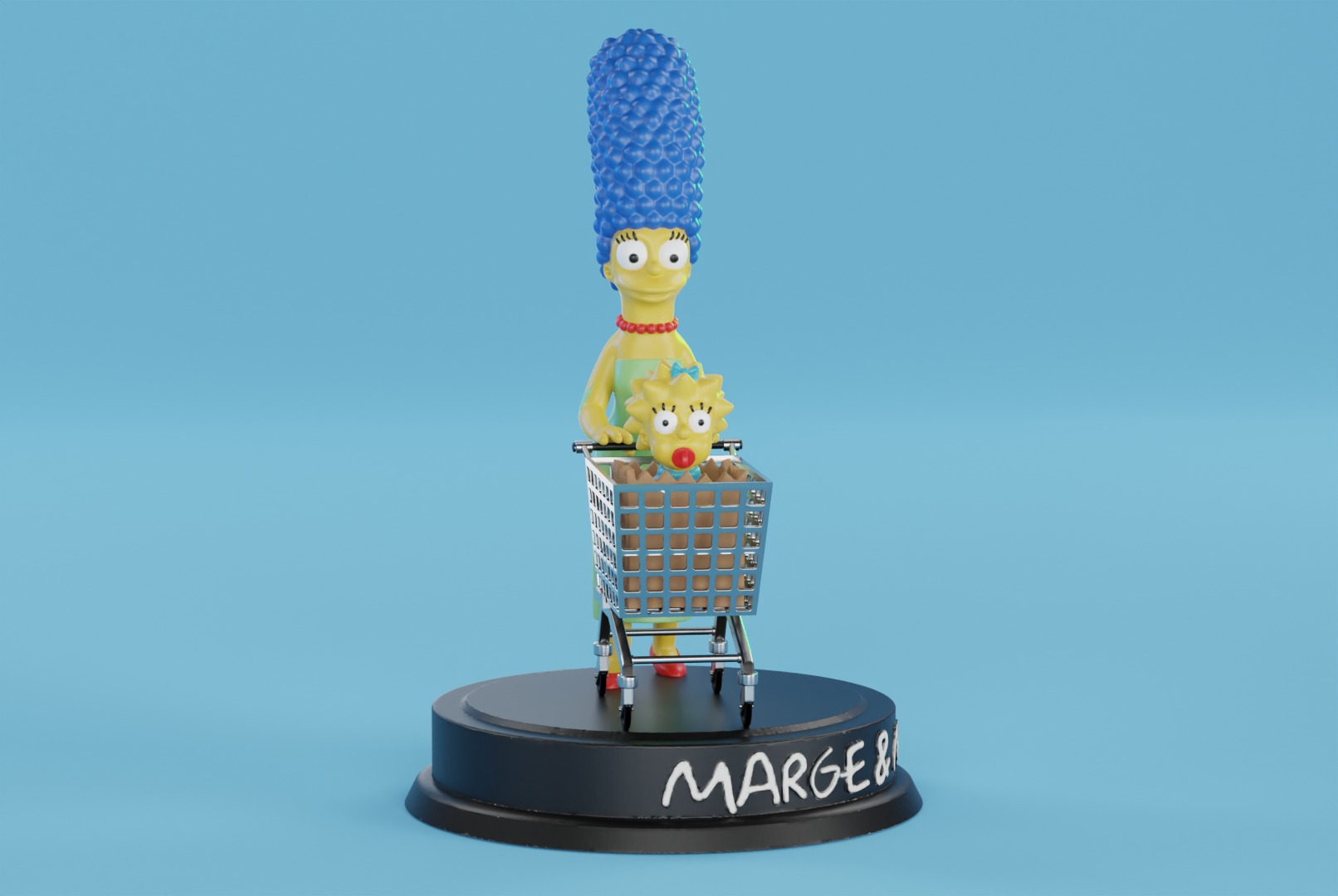 Marge and Maggie 3D print model_3