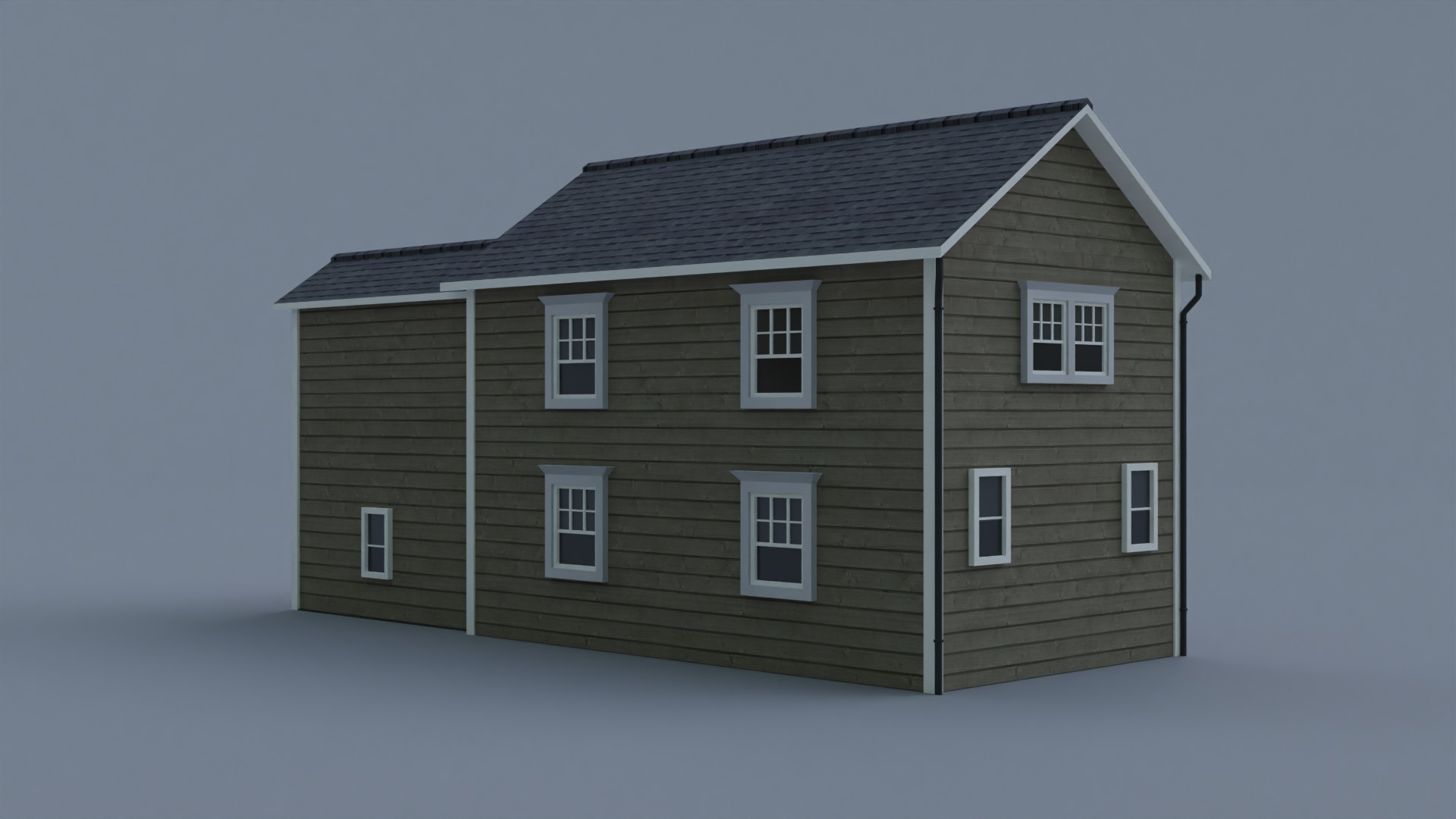 Low Poly house 7 Low-poly 3D model_6