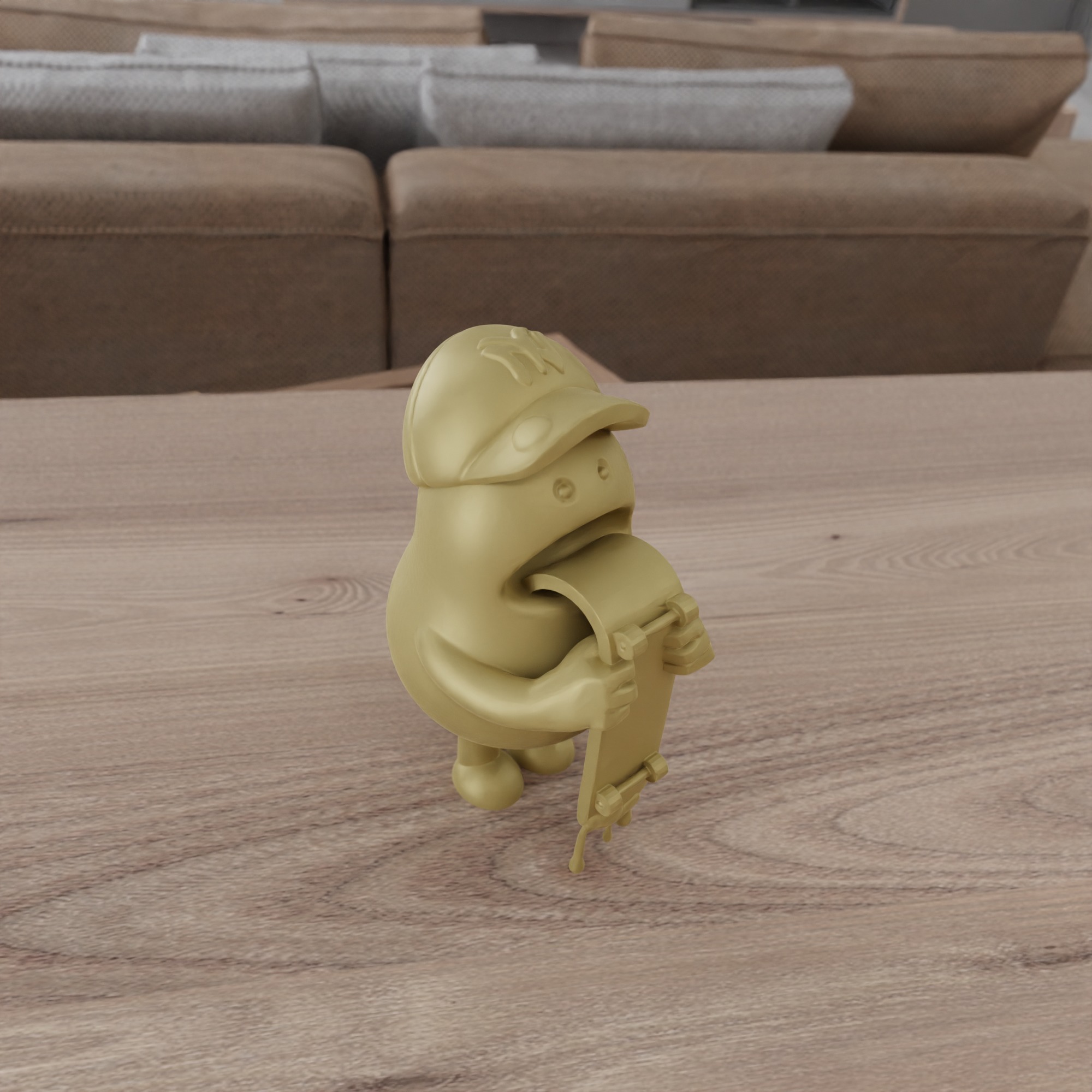Boy Eating Skateboard Toy STL File - 118 3D print model_9