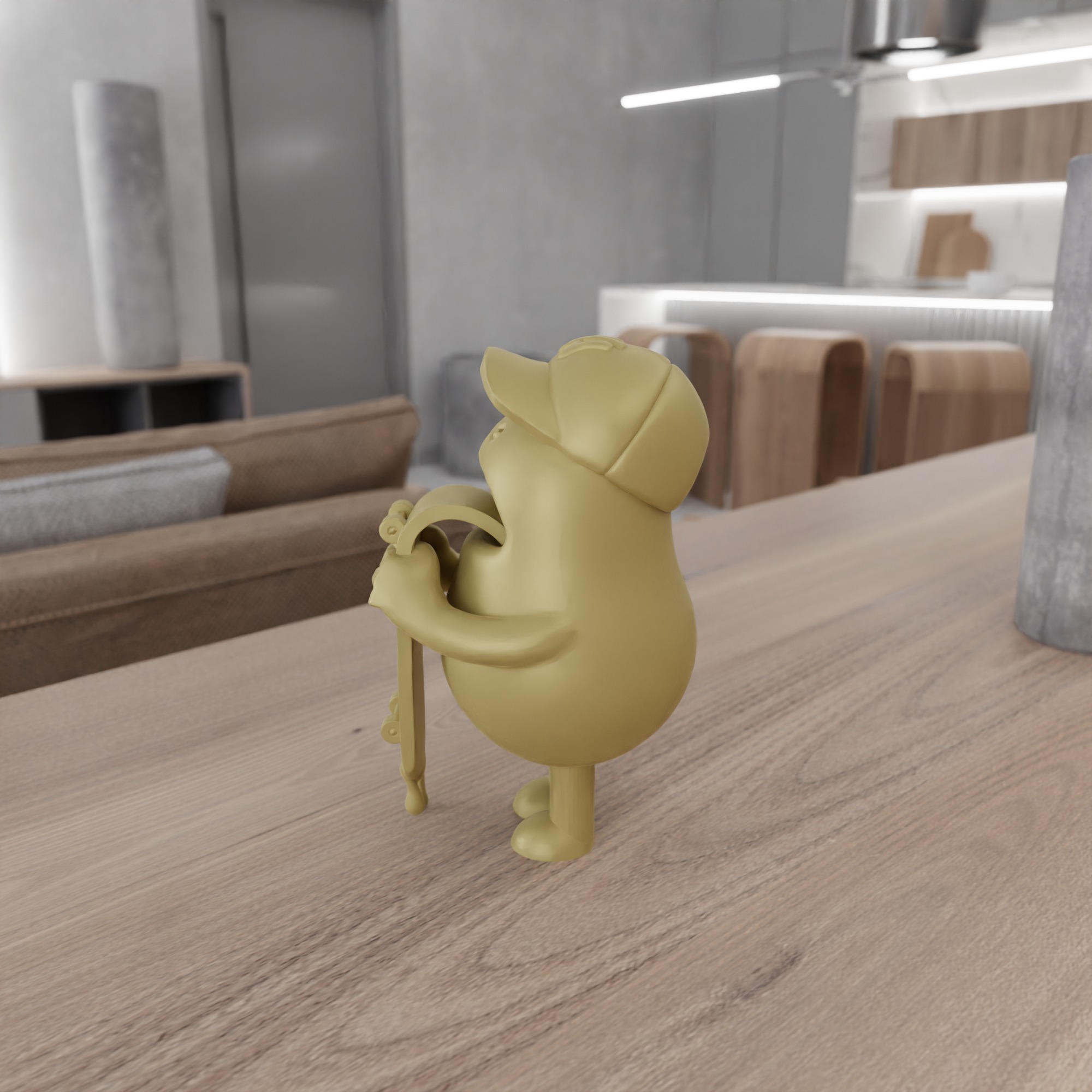 Boy Eating Skateboard Toy STL File - 118 3D print model_10