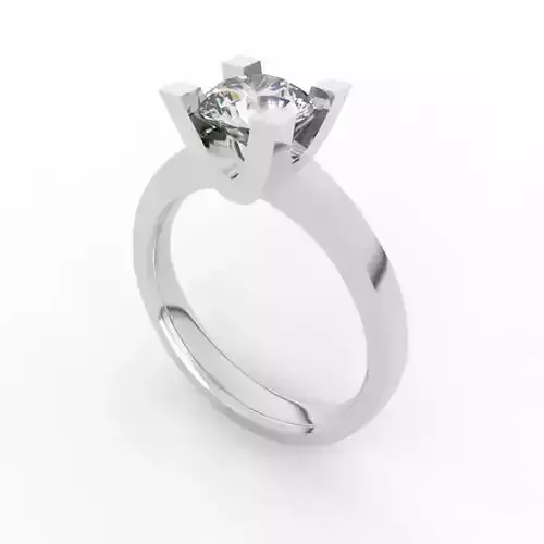 Four-Prong Carat Diamond Ring