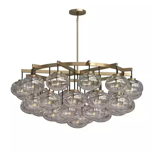 Restoration Hardware  Cabrette Clear Glass Round Chandelier