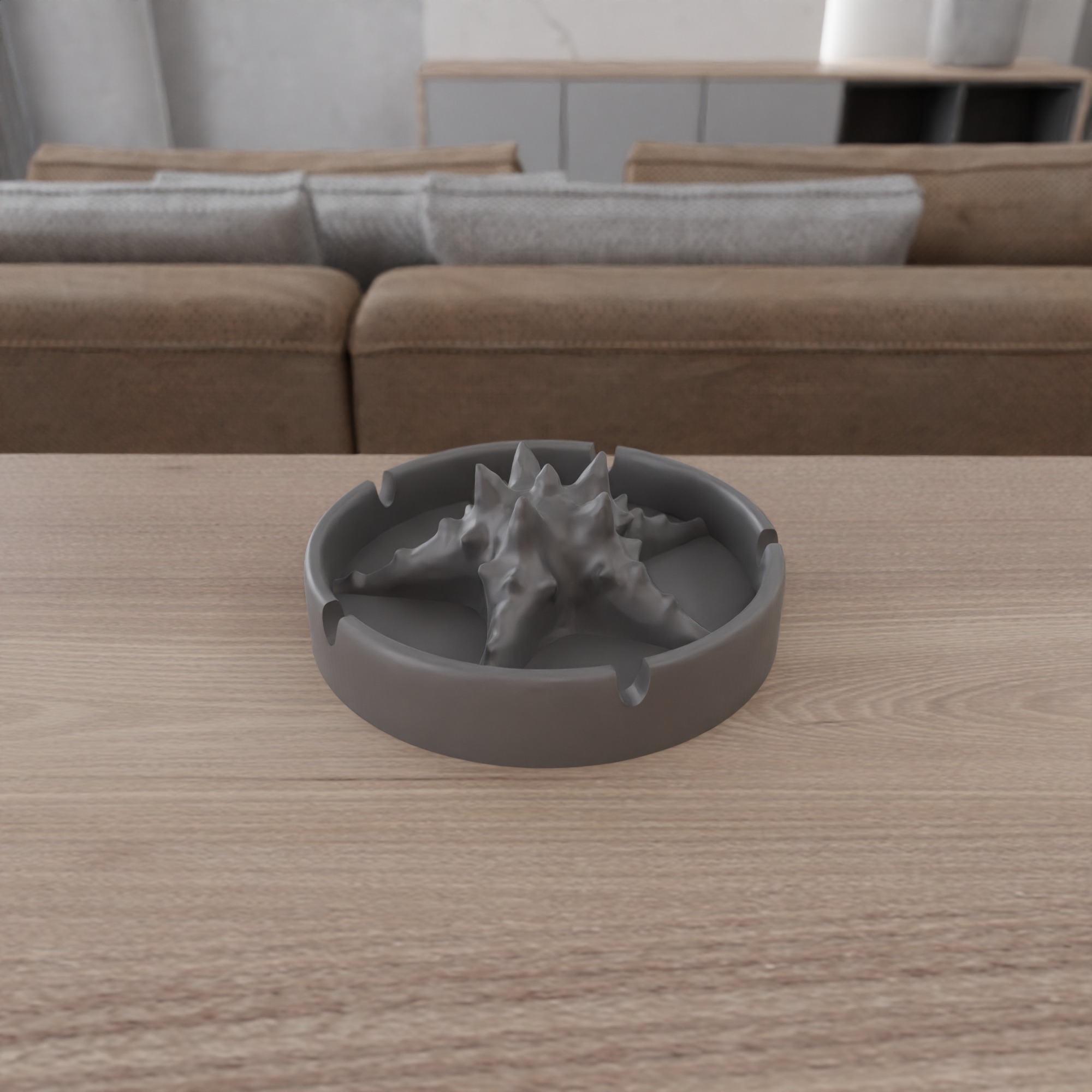Starfish Ashtray STL File - 113 3D print model_8