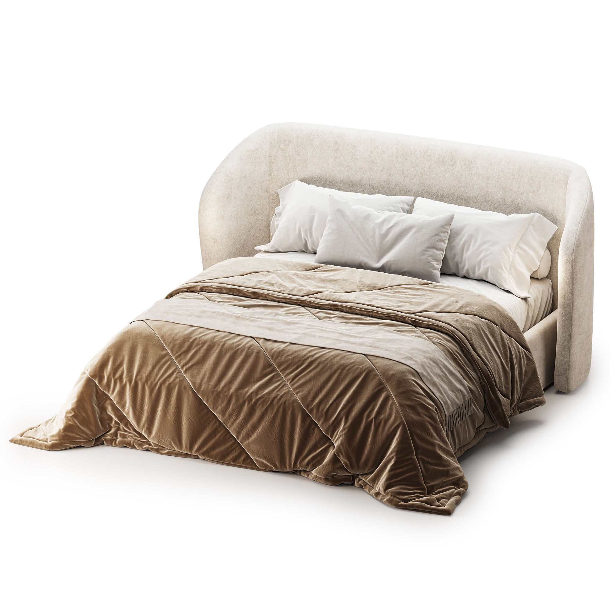 Fortune Bed 3D model_1
