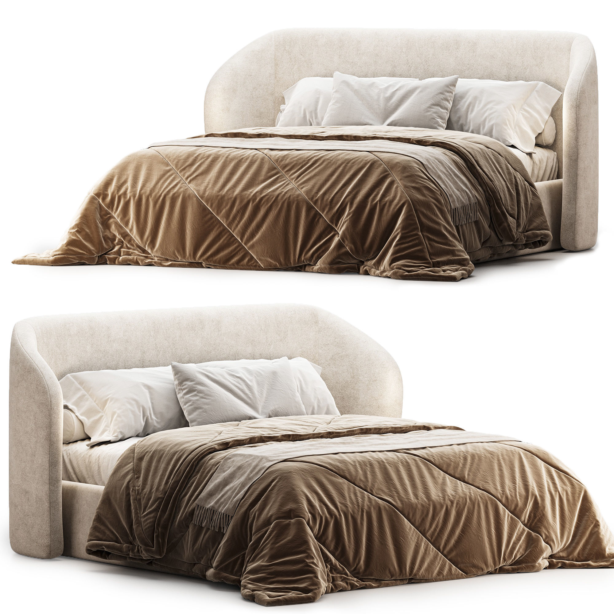Fortune Bed 3D model_2