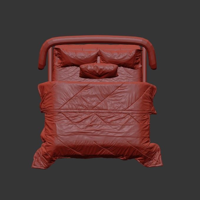 Fortune Bed 3D model_5