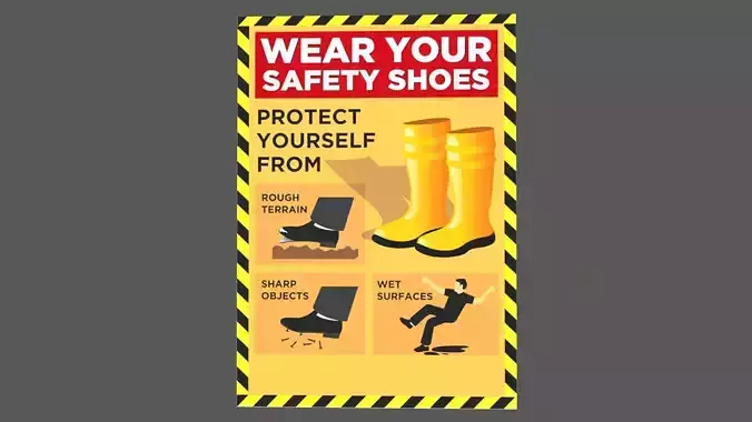 Safety Shoe Poster