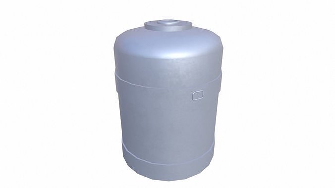 Small Tank Low-poly 3D model