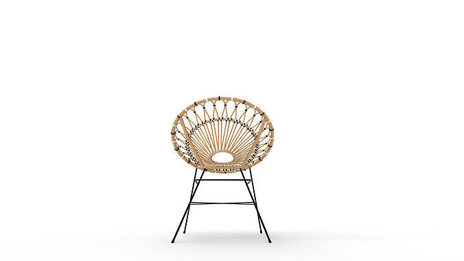 Daisy Lounge Chair 3D model 4