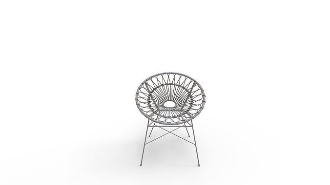 Daisy Lounge Chair 3D model 5