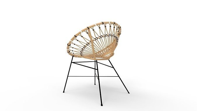 Daisy Lounge Chair 3D model 7