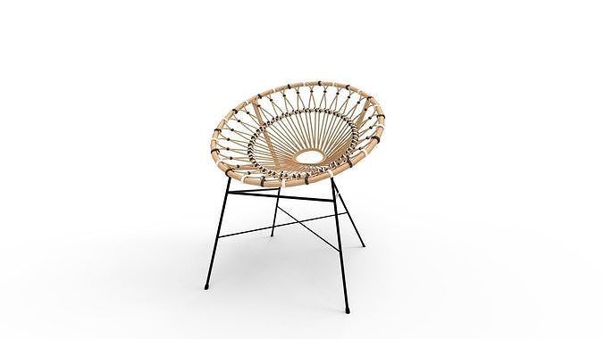 Daisy Lounge Chair 3D model 6