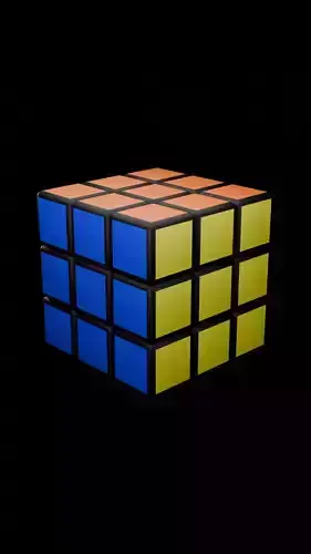 Rubiks Cube 3D Model Free low-poly 3D model