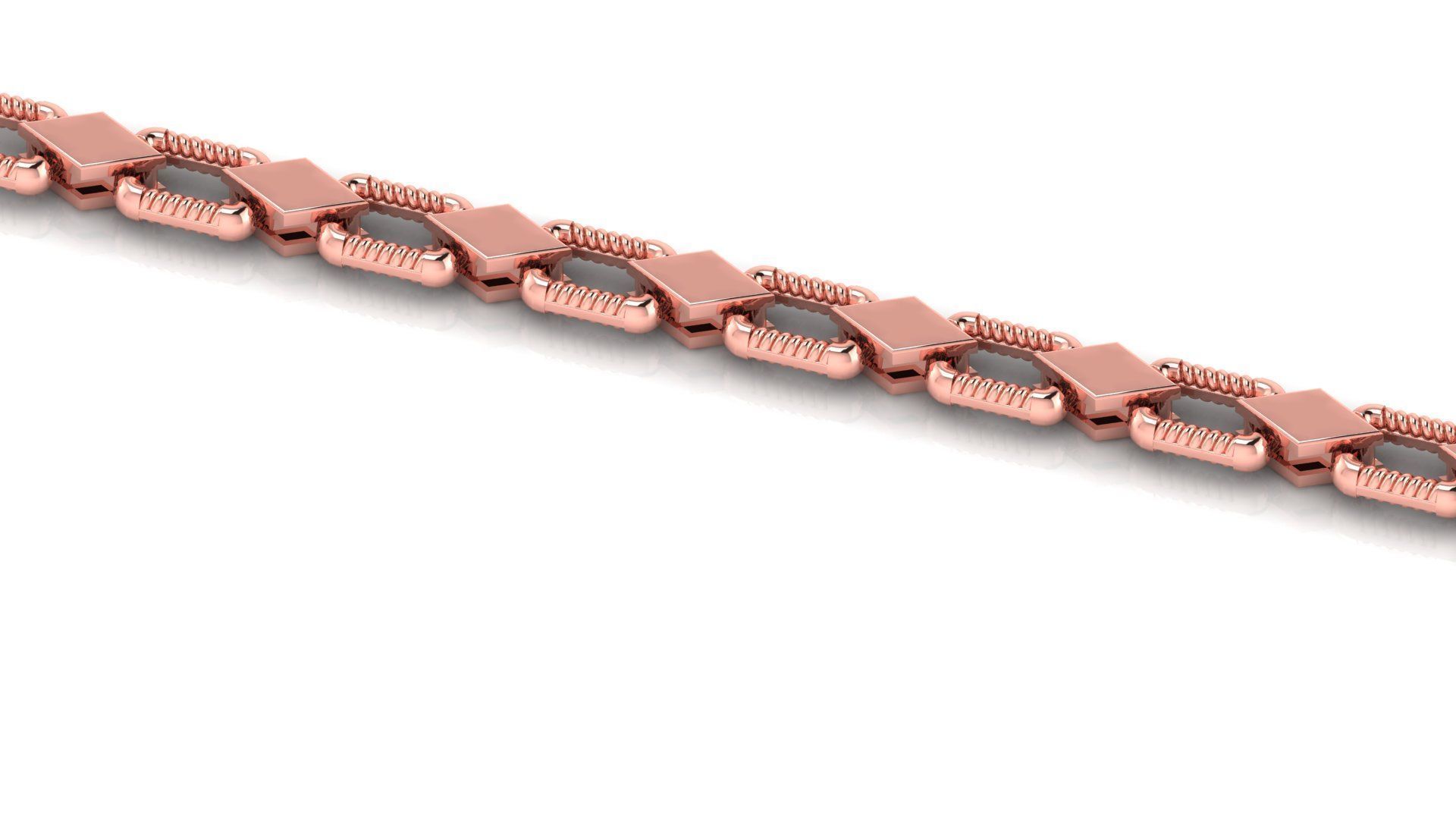 chain link  less weight directly castable for all cam machine 3D print model_3