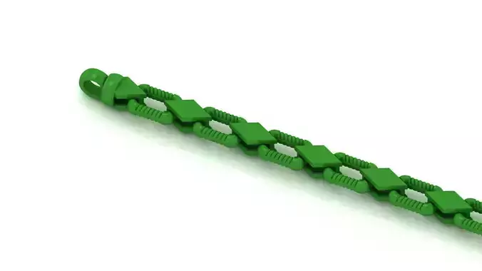 chain link  less weight directly castable for all cam machine 3D print model