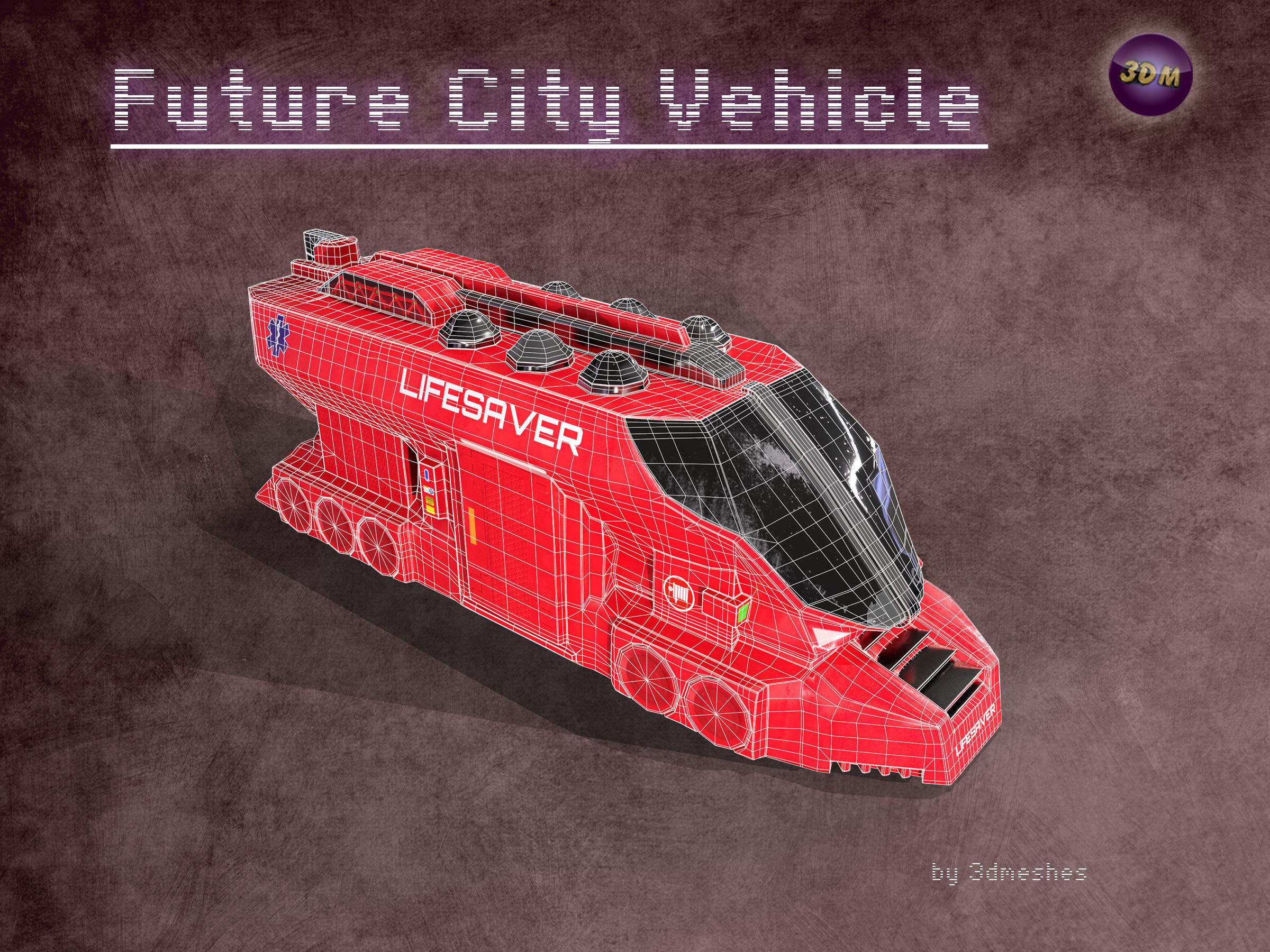 Future City Vehicle Truck 1  Free low-poly 3D model_16