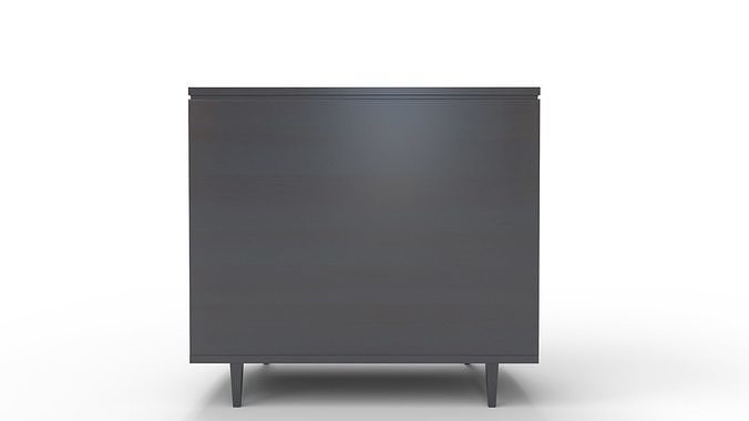 Cane5 Drawer Accent Chest 3D model 6