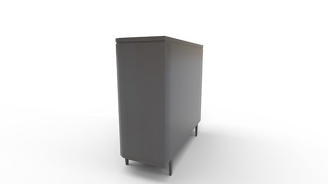 Cane5 Drawer Accent Chest 3D model 5