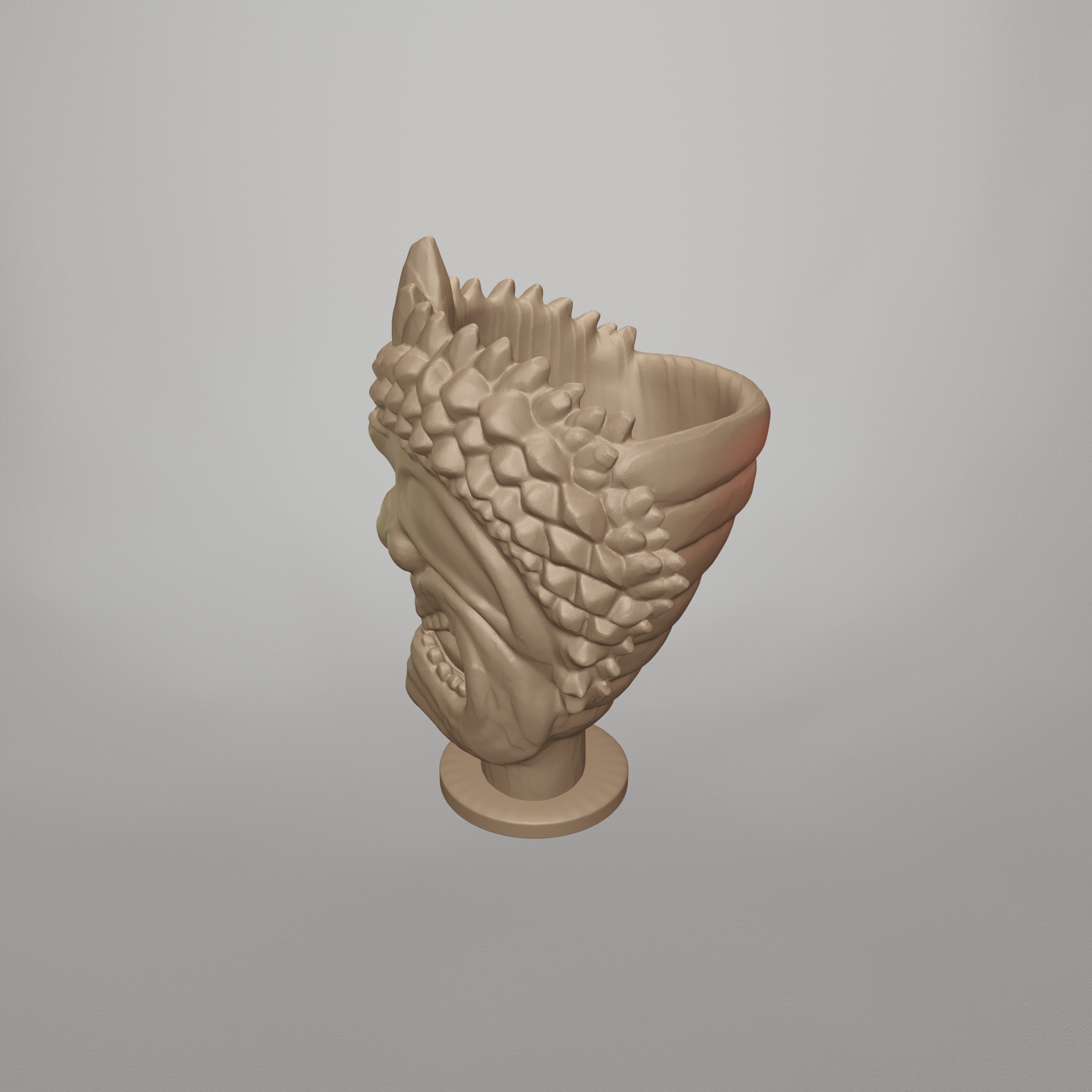 Hawaiian God Figure Vase STL File - 105 3D print model_13