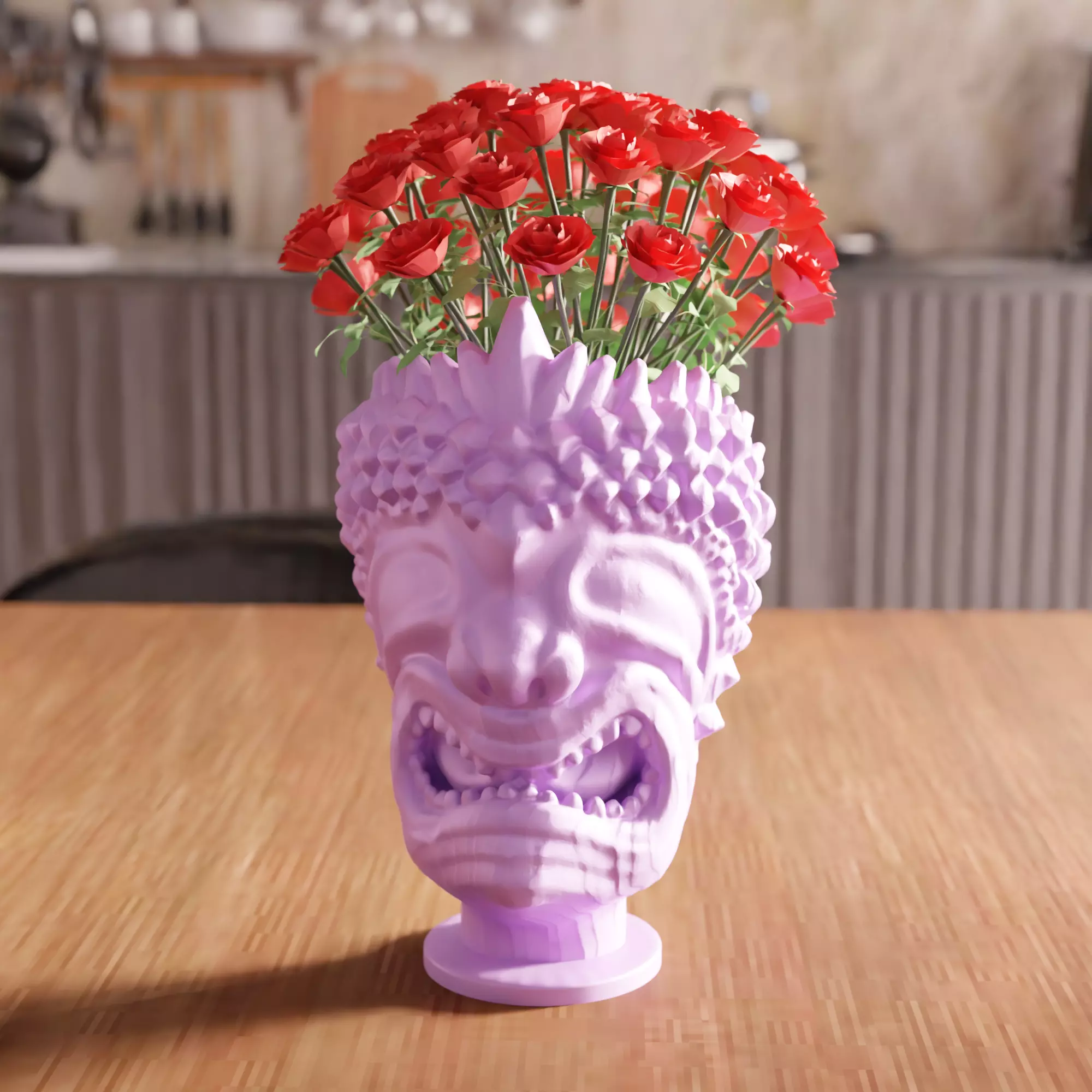 Hawaiian God Figure Vase STL File - 105 3D print model_0