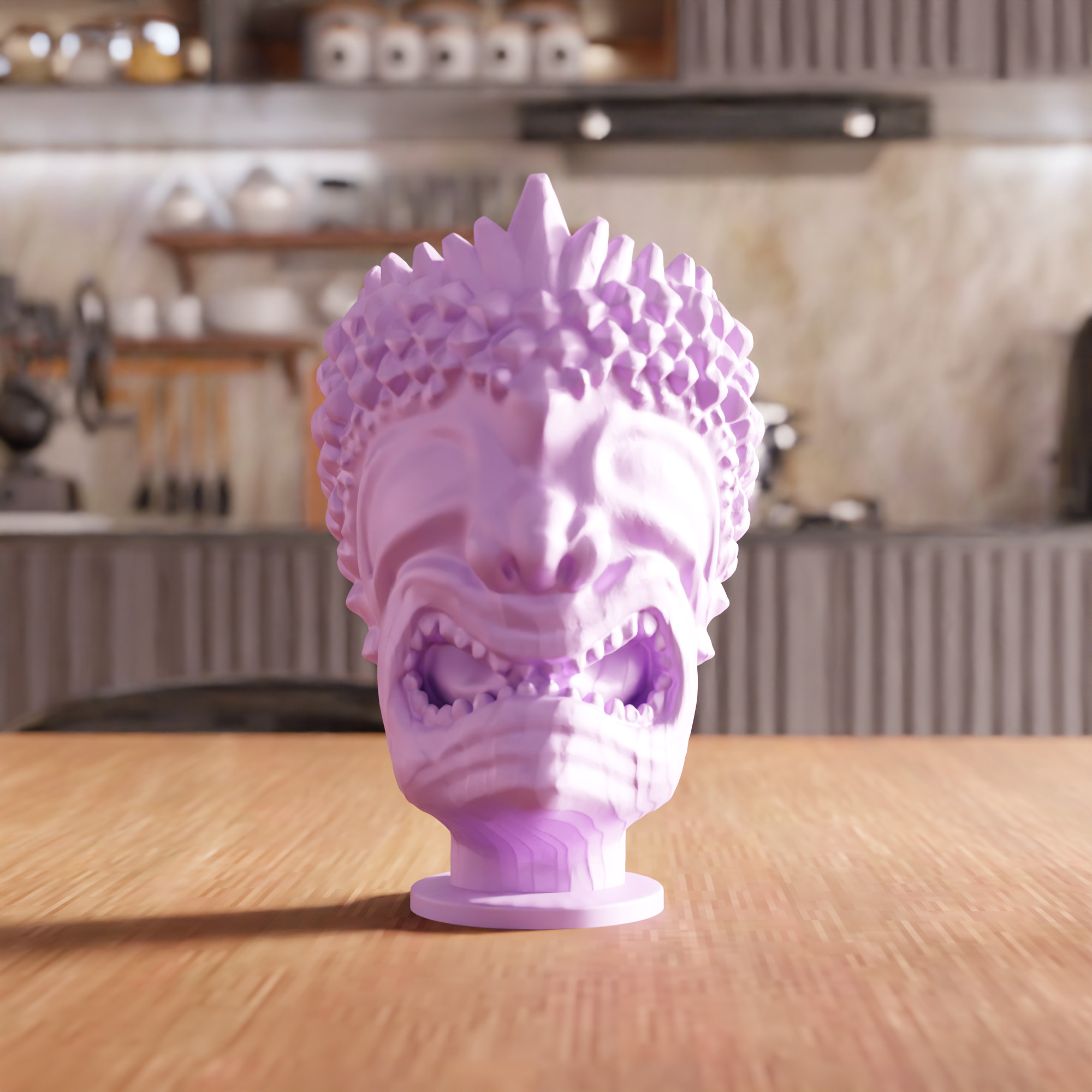 Hawaiian God Figure Vase STL File - 105 3D print model_5