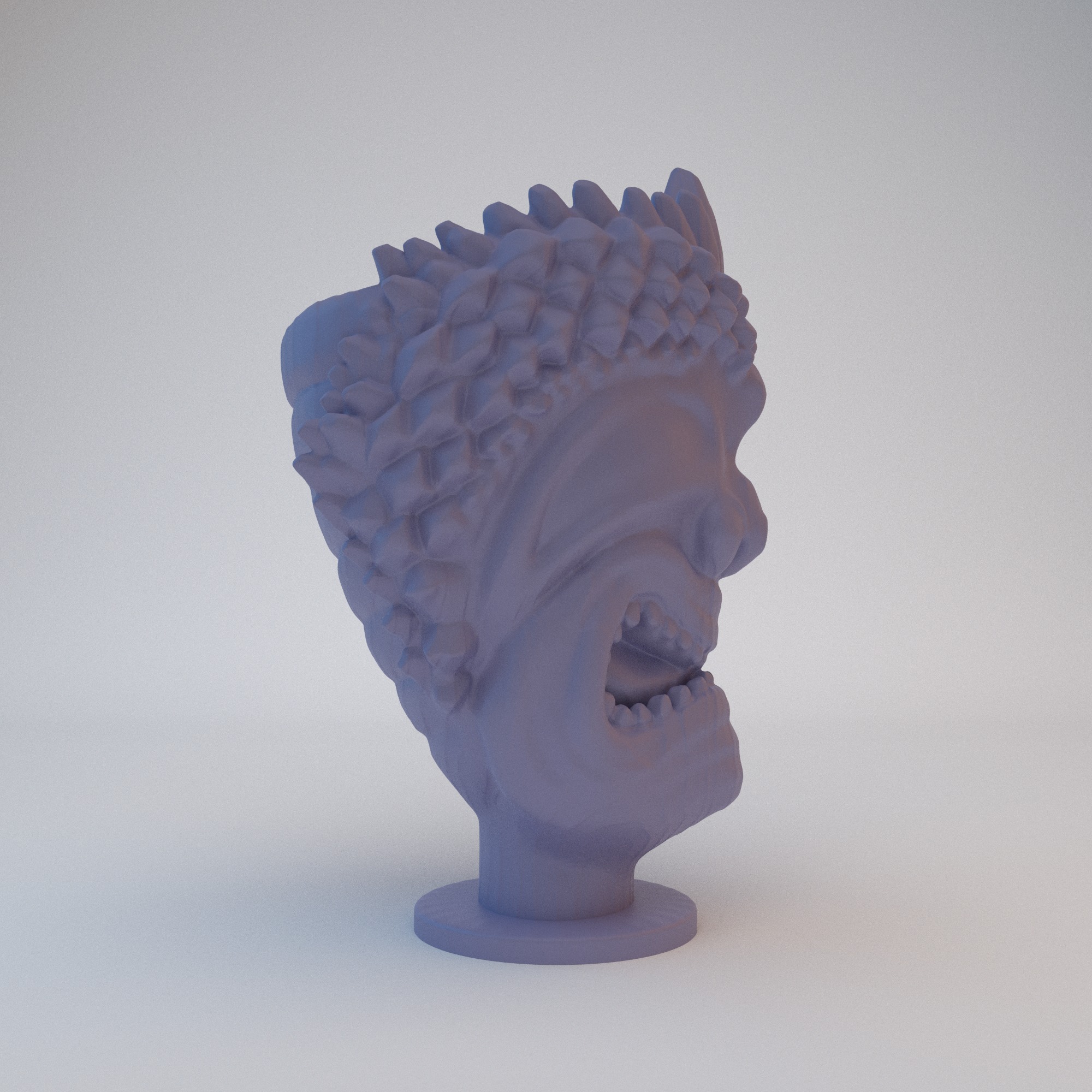 Hawaiian God Figure Vase STL File - 105 3D print model_9