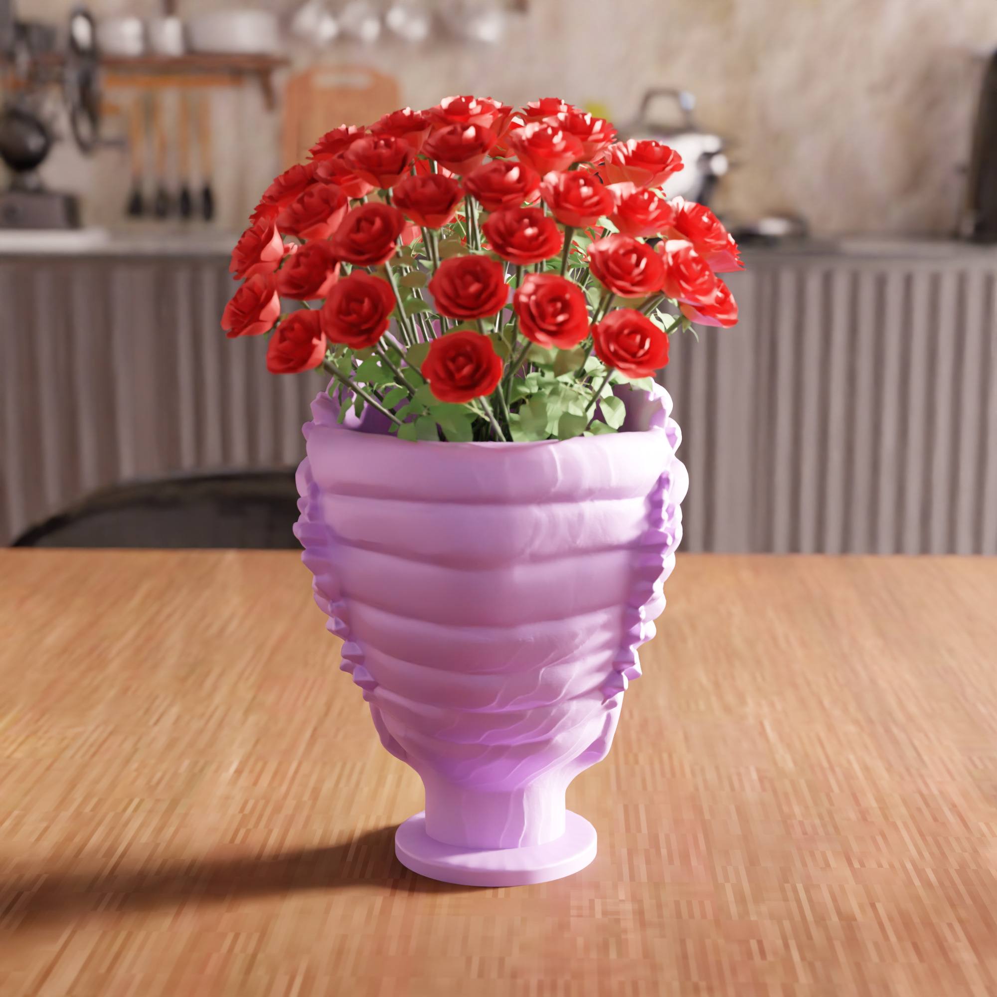 Hawaiian God Figure Vase STL File - 105 3D print model_3