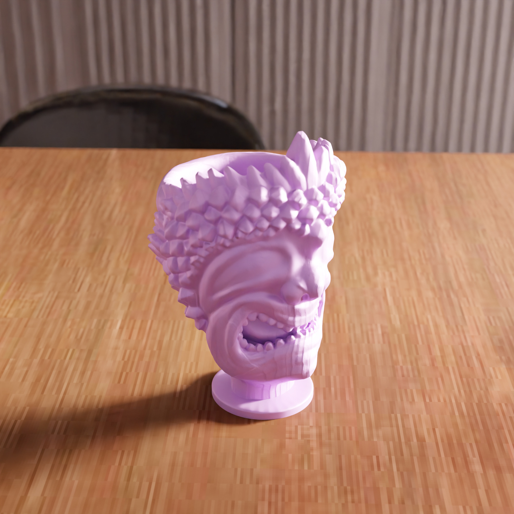 Hawaiian God Figure Vase STL File - 105 3D print model_1