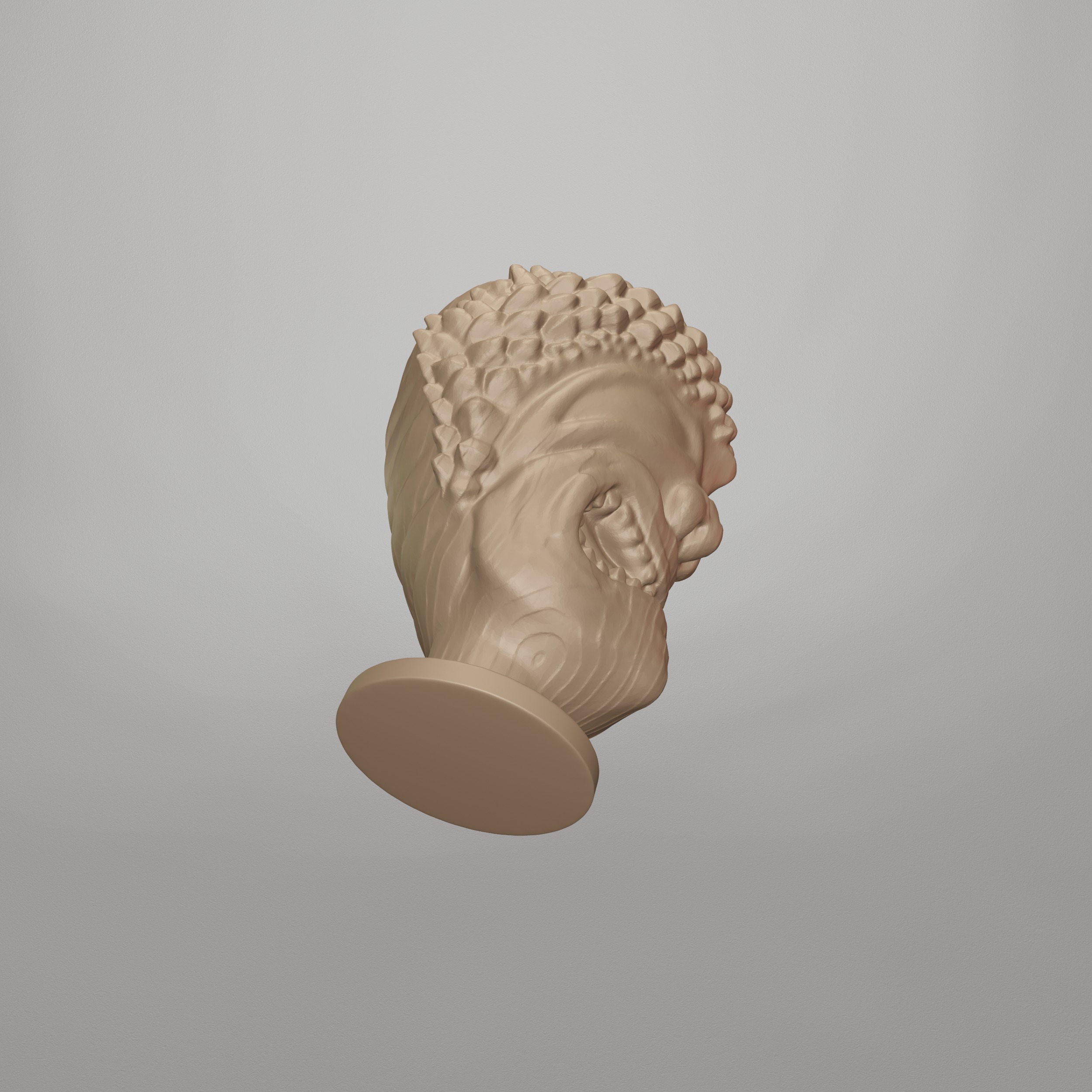 Hawaiian God Figure Vase STL File - 105 3D print model_15