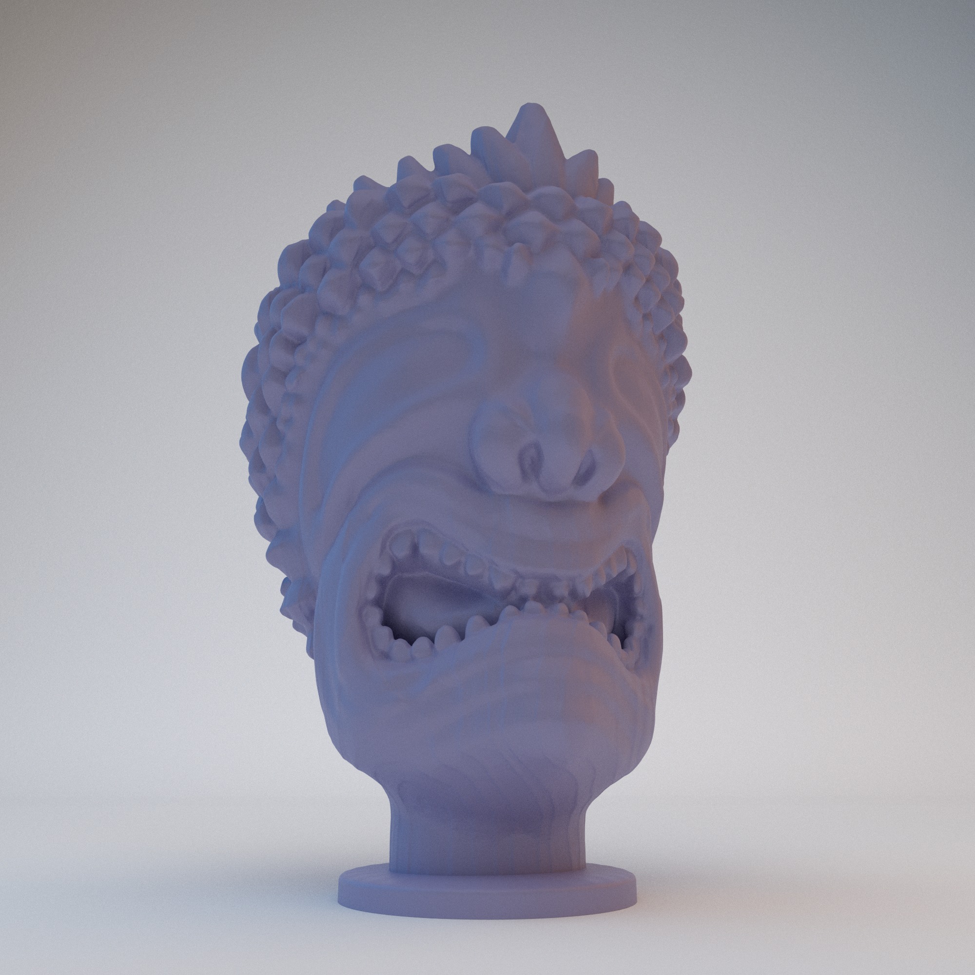 Hawaiian God Figure Vase STL File - 105 3D print model_12
