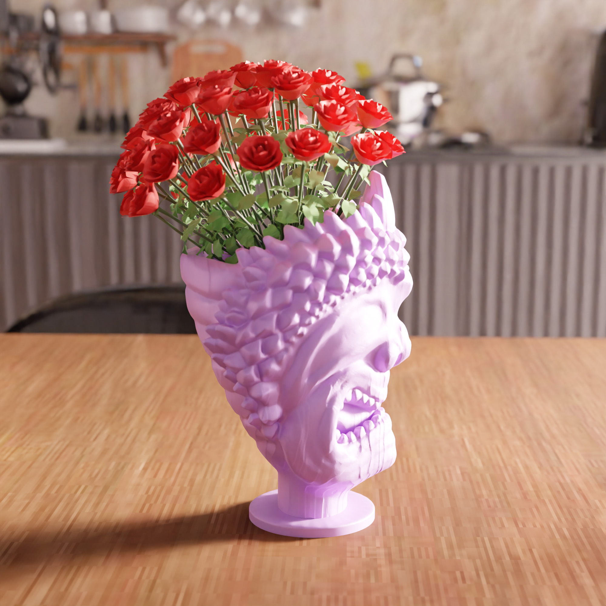 Hawaiian God Figure Vase STL File - 105 3D print model_7