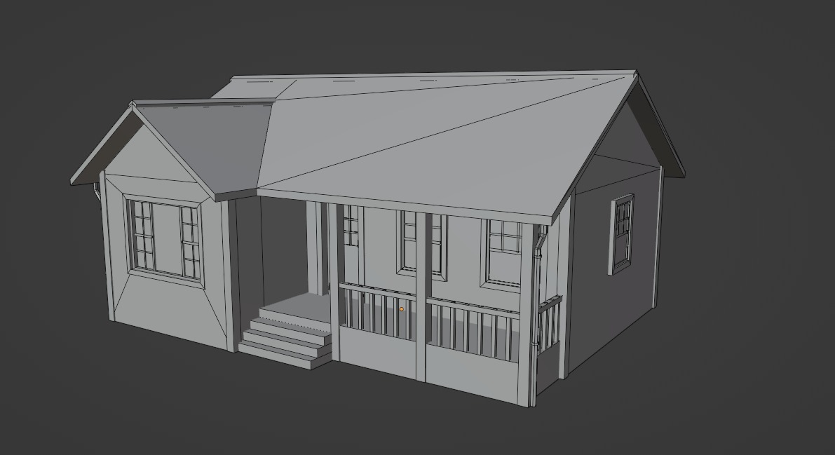 Low Poly house 8 Low-poly 3D model_8