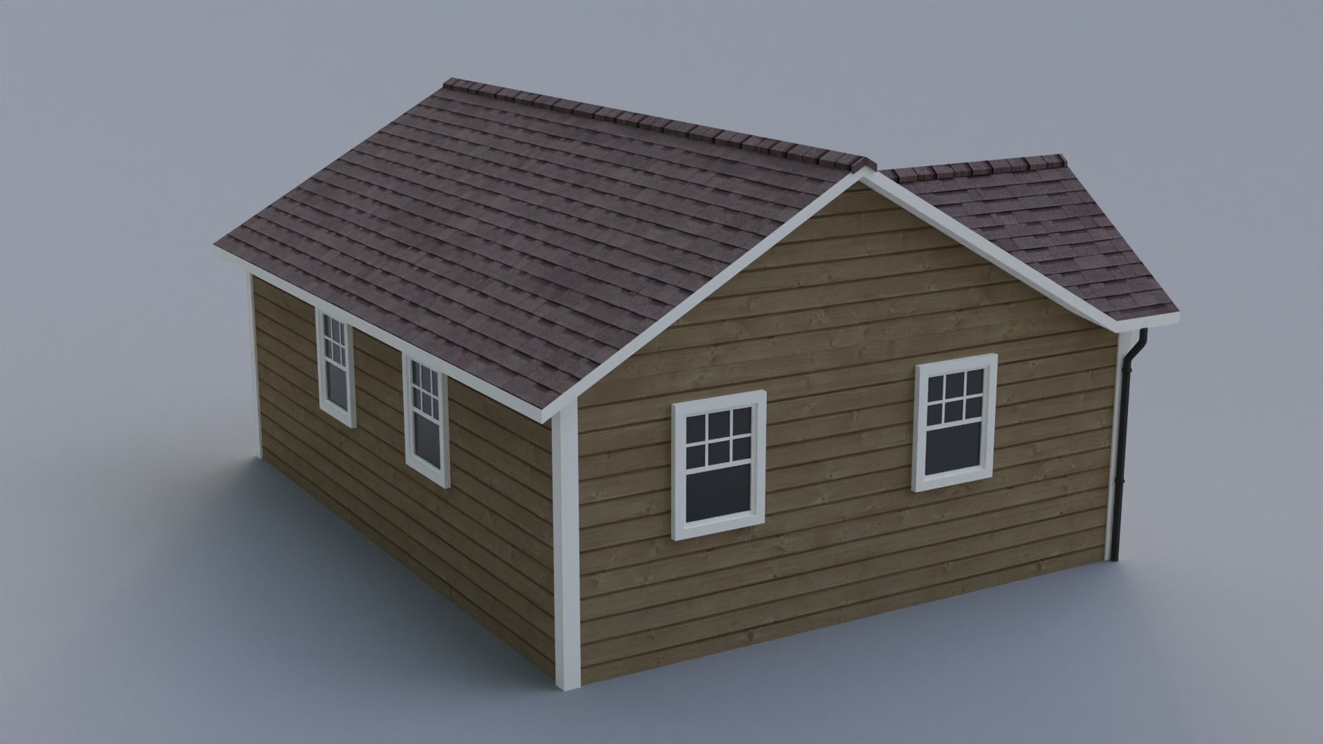 Low Poly house 8 Low-poly 3D model_7