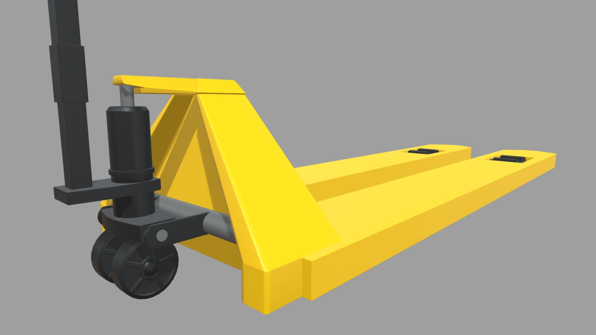 Hand Pallet Truck 01 Low-poly 3D model_5