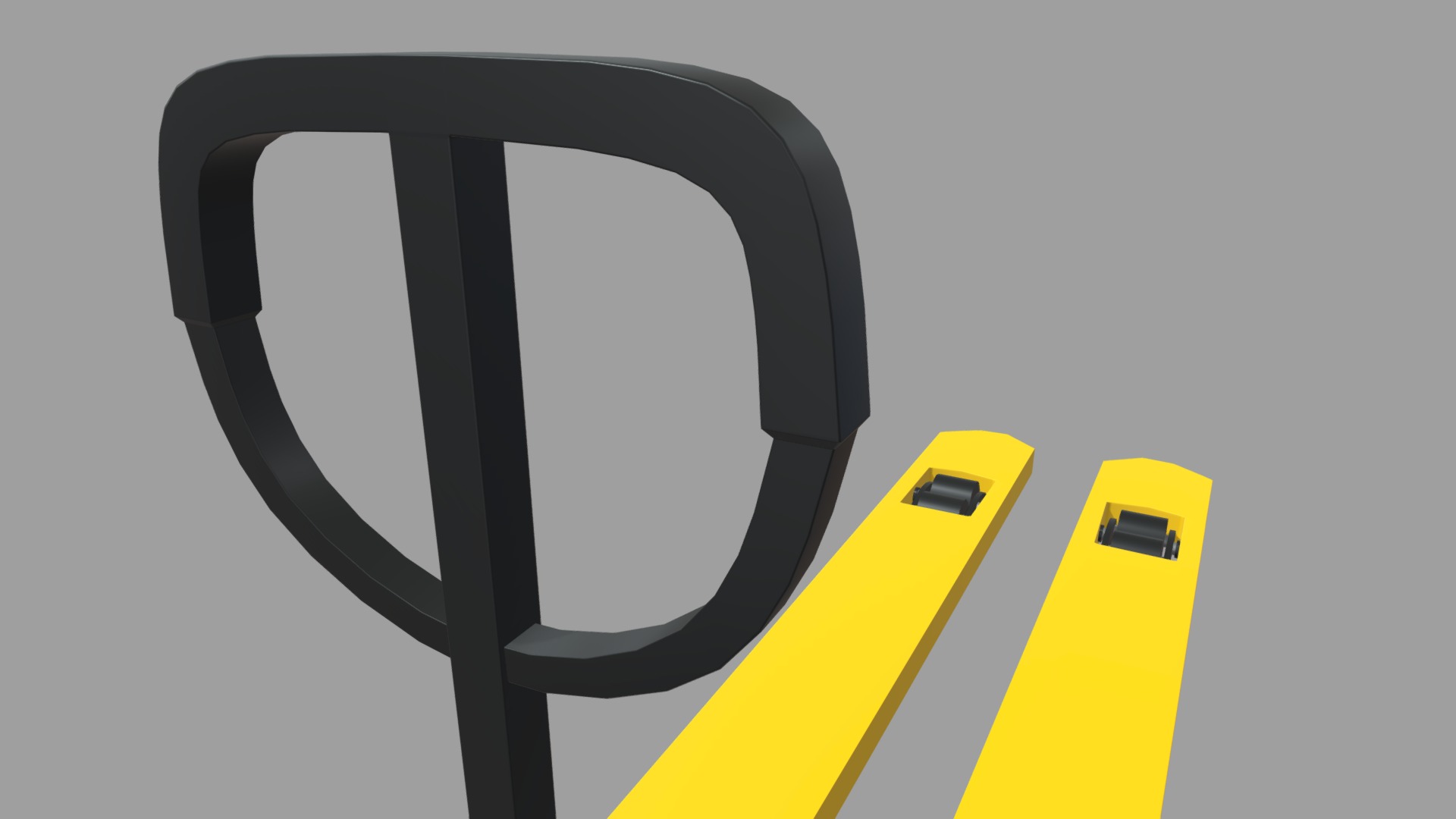 Hand Pallet Truck 01 Low-poly 3D model_8
