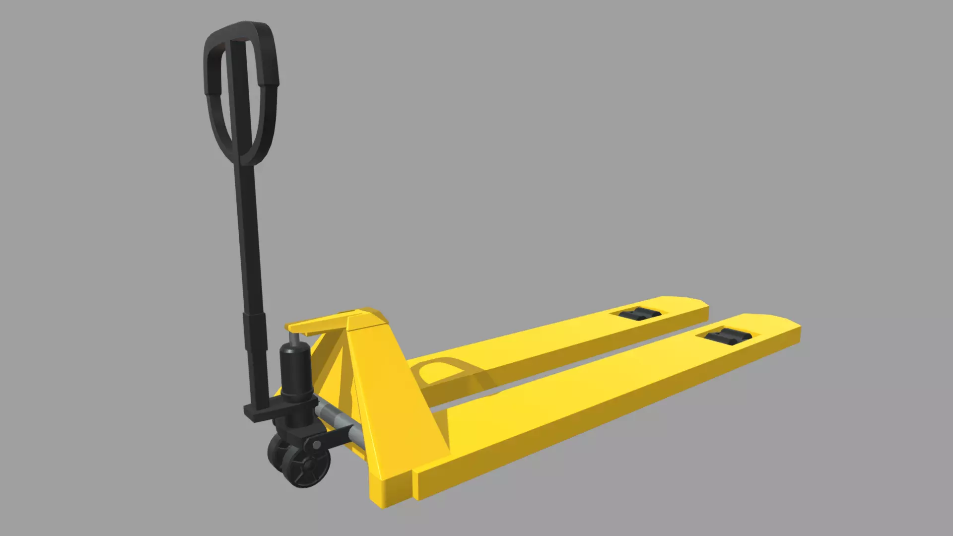 Hand Pallet Truck 01 Low-poly 3D model_0