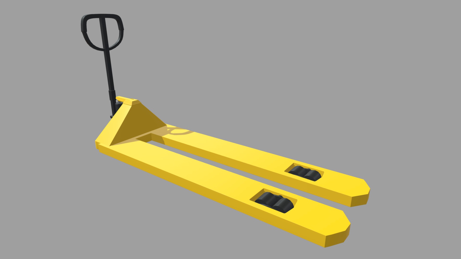 Hand Pallet Truck 01 Low-poly 3D model_2