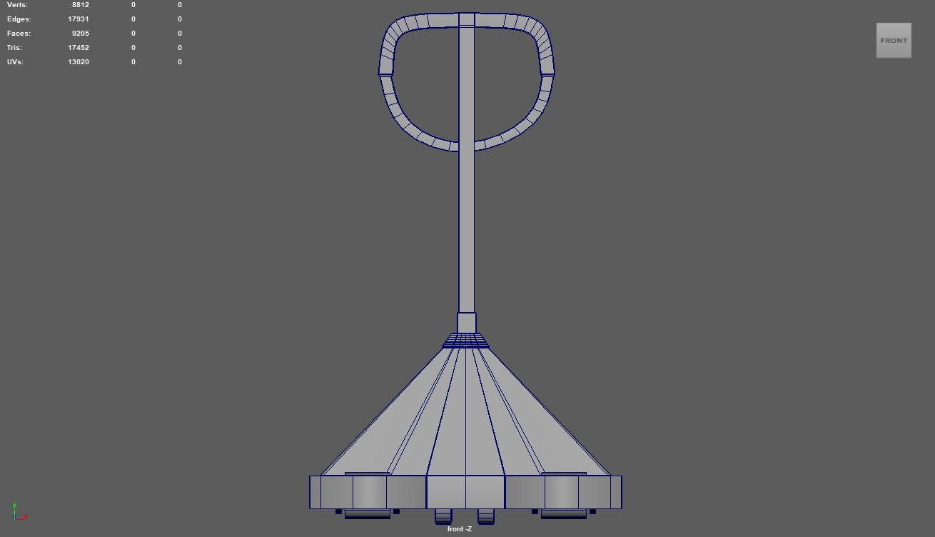 Hand Pallet Truck 01 Low-poly 3D model_12