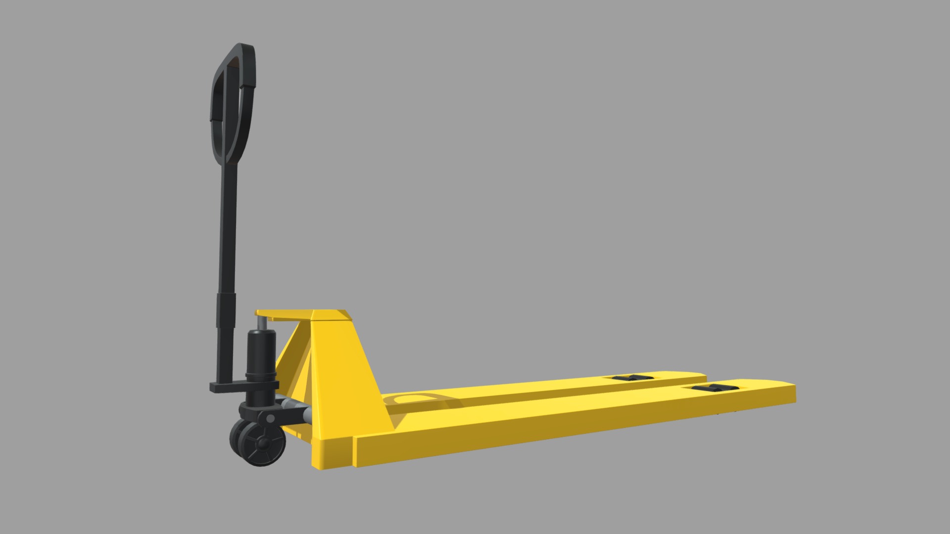 Hand Pallet Truck 01 Low-poly 3D model_1