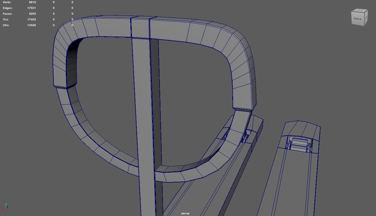 Hand Pallet Truck 01 Low-poly 3D model_16