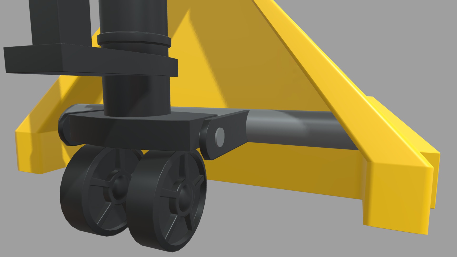 Hand Pallet Truck 01 Low-poly 3D model_6